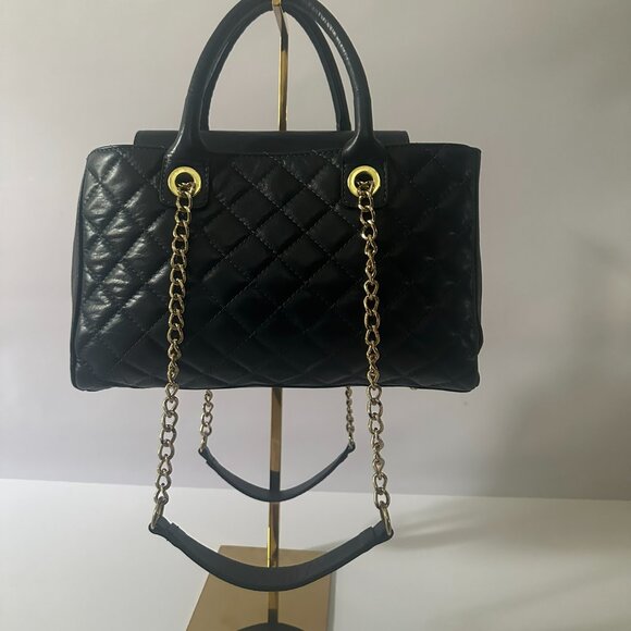 Isabella Rhea Italian Leather Chain Strap Satchel bag - Picture 3 of 15